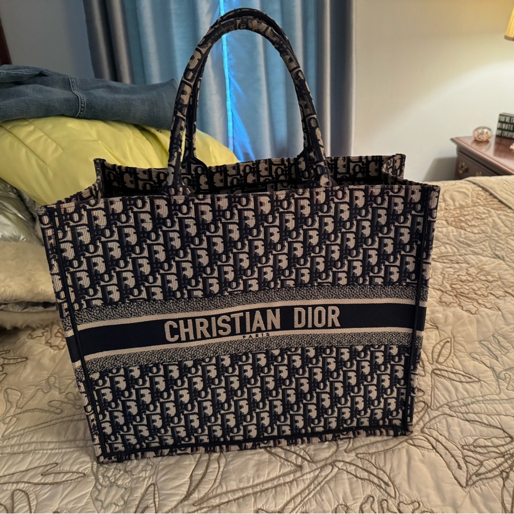 Navy blue Christian Dior Tote